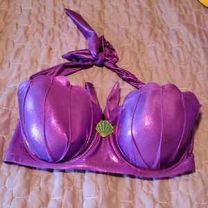 Ariel Mermaid Metallic Bikini Top